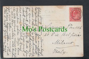 Genealogy Postcard - House History - 30 Via Belfiore, Milano, Italy  RF6689