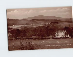 Postcard Ruberslaw And Ormiston House, Hawick, Scotland