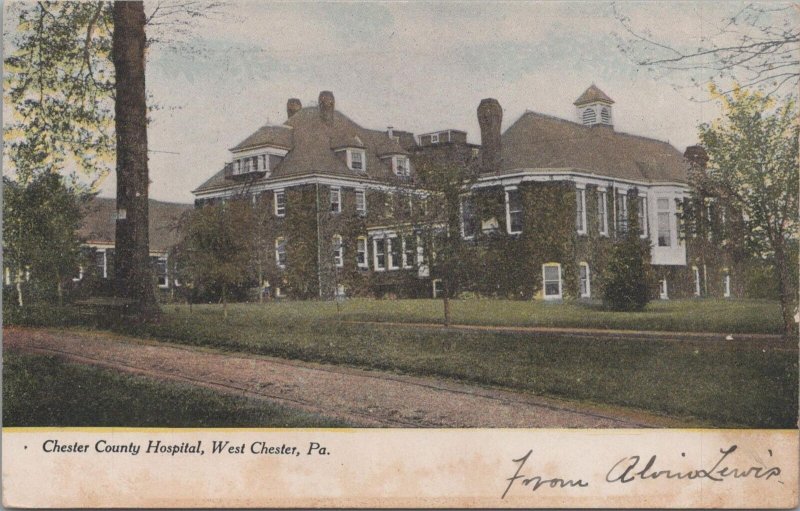 Postcard Chester County Hospital West Chester PA