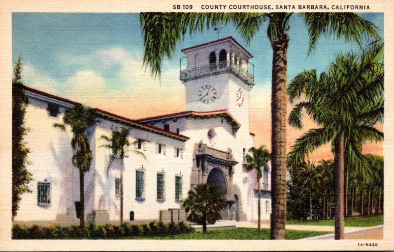 California Santa Barbara County Court House