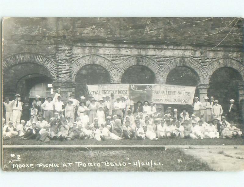 Pre-1930 rppc NICE VIEW Portobelo - Colon Panama i3904