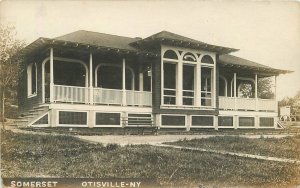 Postcard 1910 RPPC New Year Otisville Orange Somerset Resort occupation 23-12323