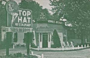 MADISON WISCONSIN~HOMMELS TOP HAT RESTAURANT-NEAR LAKE MENDOTA POSTCARD 1940-50s