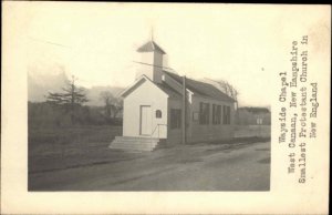 West Canaan NH Smallest New England Protestant Church RPPC Vintage PC