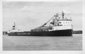 J83/ Ship Postcard RPPC c1950 Canada Steamship Co Freighter 109