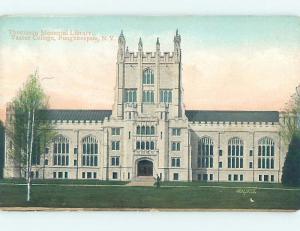 Unused Divided Back LIBRARY AT VASSAR COLLEGE Poughkeepsie New York NY hs2443