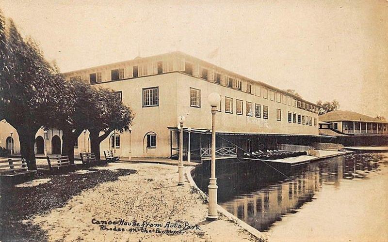 Rhodes-On The Pawtucket RI Canoe House Cole Dairy Farm Clambakes RPPC