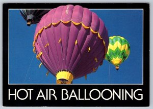 Hot Air Ballooning In The Southwest, Chrome Postcard