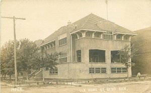 Bend Kansas Piper Elk Home GT 1914 RPPC Photo Postcard 11586