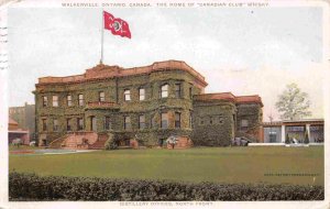 Canadian Club Whisky Distillery Office Walkersville Ontario Canada 1911 postcard