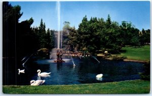 M-64208 Duck Pool and Fountain Forest Lawn Memorial-Park Glendale California