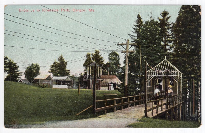 Bangor, Me, Entrance to Riverside Park