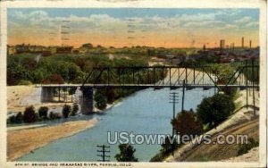 4th St. Bridge and Arkansas River - Pueblo, Colorado CO