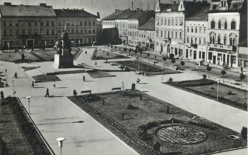 Romania Postcard Arad Avram Iancu square overview