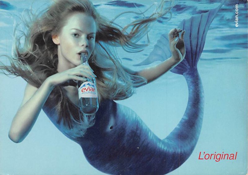 Evian commercial Mermaid Unused 