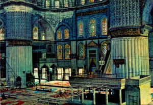 Turkey Istanbul The Blue Mosque Interior