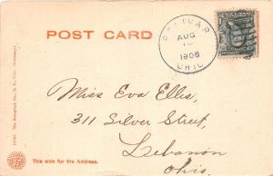 E68/ Bolivar Tuscarawas County Ohio Postcard 1906 Parade Stores Crowd