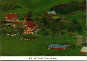 Aerial View, Carroll County Farm Museum Westminster MD Postcard Q44