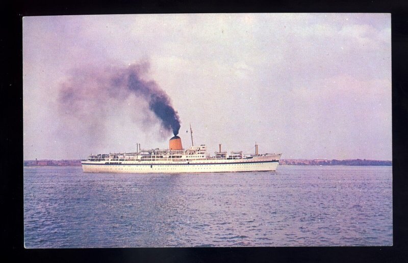 LS3587 - UK Liner - Bibby Line - Oxfordshire - launched in 1956 - postcard