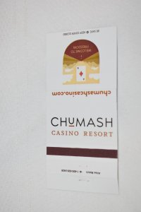 Chumash Casino and Resort Santa Ynez California 30 Strike Matchbook Cover