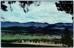 c1960s Fairview UT Birds Eye Cottonwood Canyon Chrome Photo Utah Lions Club A197