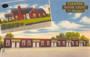 Ephrata Borough Pennsylvania Cloister Motor Court Vintage Postcard K52075