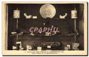 Old Postcard Paris Flag Tobacco Tobacco is the & # 1937 39exposition A showca...