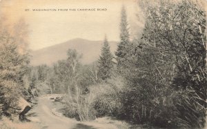 NEW HAMPSHIRE NH~MT WASHINGTON FROM CARRIAGE ROAD~1936 BISBEE PHOTO POSTCARD