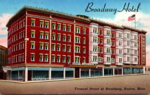 Massachusetts Boston Broadway Hotel 1962