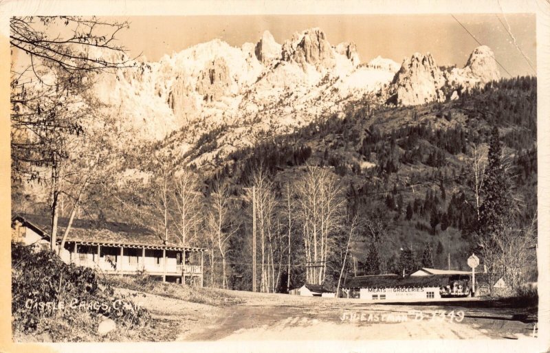 Real Photo Postcard View of Castle Crags, California~110251