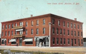 INTER OCEAN HOTEL Mandan, North Dakota Old Bicylce Vintage 1909 Postcard