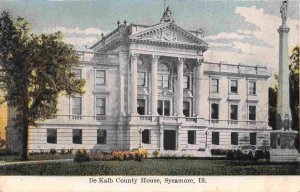 Court House De Kalb County Sycamore Illinois 1909 postcard