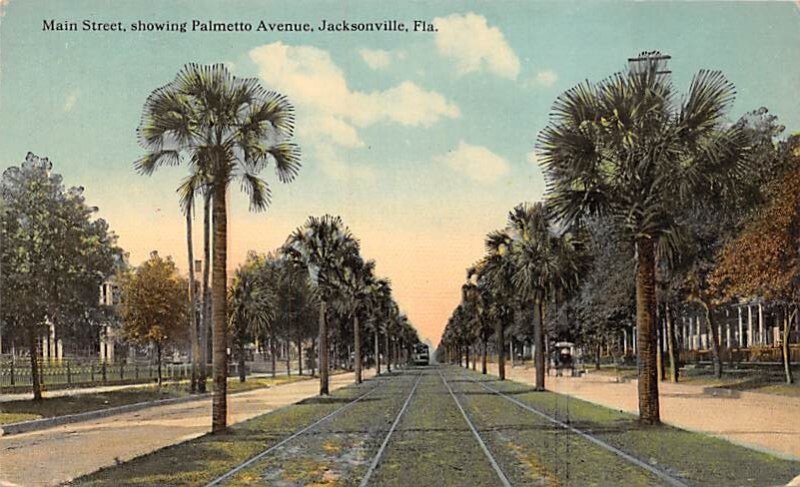 Main Street Showing Palmetto Avenue Jacksonville FL