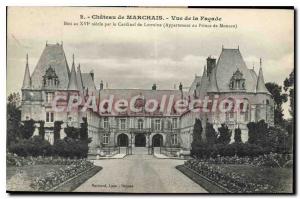 Old Postcard Chateau de Marchais for the Facade Bati in the XVI century by Ca...
