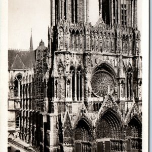 c1930s Reims France RPPC Cathedral of Notre-Dame Church Gothic Construction A326