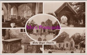 Buckinghamshire Postcard - Stoke Poges Church Views, Real Photo  RS38791