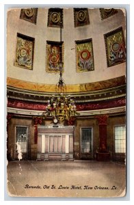 Old St Louis Hotel Rotunda New Orleans Louisiana LA UNP DB Postcard Y6