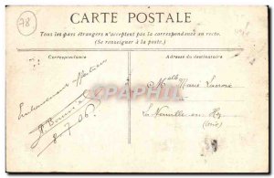 Old Postcard Versailles Park Petit Trianon rustic bridge and tower Malborough