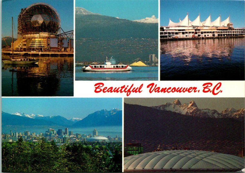 Beautiful Vancouver BC Canada Postcard used 1990