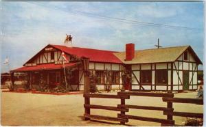 SOLVANG, CA California  The DANISH INN  Restaurant   c1950s   Roadside  Postcard
