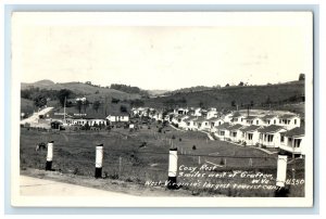 1947 Grafton WV,  Largest Tourist Camp RPPC Photo Posted Vintage Postcard