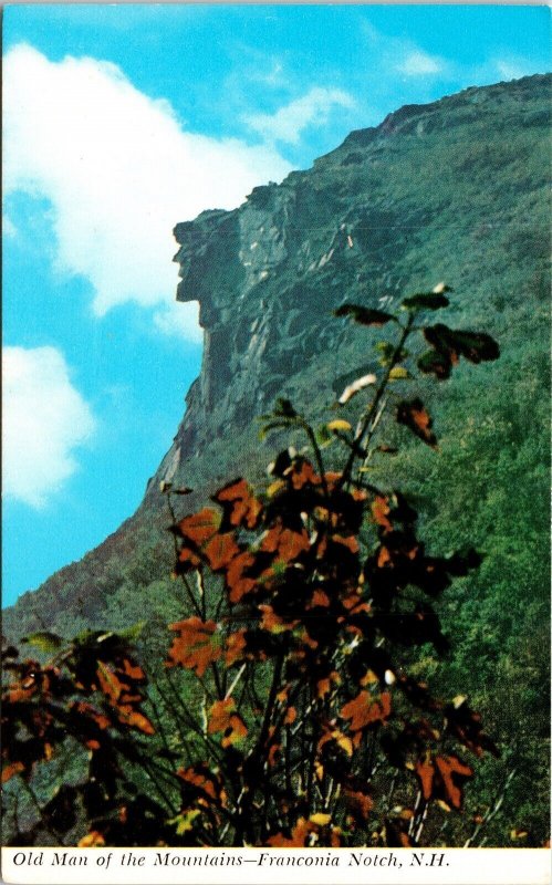 Old Man Mountains Franconia Notch NH New Hampshire Postcard UNP VTG Mike Roberts