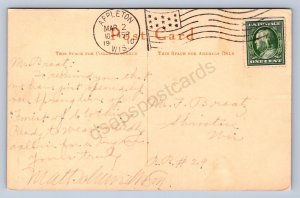 K1/ Appleton Wisconsin Postcard c1910 Interior Matt Schmidt & Son Store 219