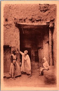 Algeria Bou Saada Idylle précoce Vintage Postcard C156