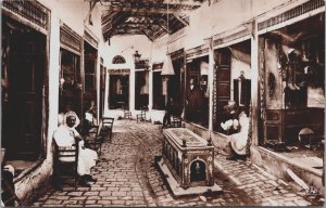 Tunisia Tunis Souk EL Sekadjine Des Selliers RPPC C059