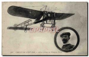 Old Postcard Jet Aviation Circuit of & # 1910 39Est Alfred Leblanc Bleriot mo...