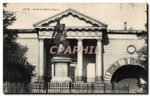 Postcard Old Lille Statue General Negrier