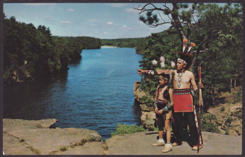 Indians,High Rock,Wisconsin Dells,WI Postcard