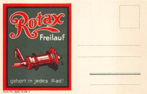 ROTAX FREILAUF BICYCLE HUBS GERMANY POSTER ART ADVERTISING POSTCARD (c. 1910)