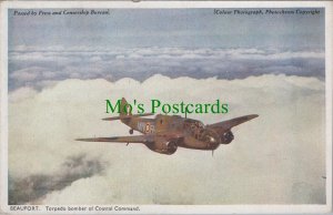 Military Aviation Postcard - Beaufort Torpedo Bomber of Coastal Command RS31935